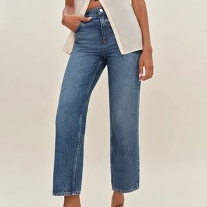 Reformation arleth mid rise straight Jeans